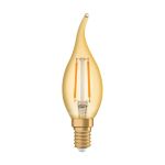 Ledvance Vintage 1906 LED E14 Candela Oro 1.5W 120lm - 824 Bianco Molto Caldo | Sostitua 15W