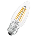 Ledvance Classic LED E27 Candela Filamento Chiara 3.4W 470lm - 827 Bianco Molto Caldo | Sostitutiva 40W