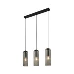 Nordlux Miella 3-Rail Luce Pendente Vetro Smoke | Adatto per 3x E27