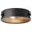 Brilliant Zois Luce da soffitto Metallo Nero | 340mm - Adatto per 2x E27