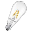 Ledvance Classic LED E27 Pera Filamento Chiara 3.4W 470lm - 827 Bianco Molto Caldo | Sostitutiva 40W