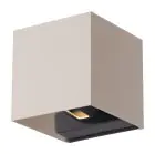 D'Lite Luce Da Parete Nova Aluminium Beige Up & Down 4.9W 480lm - 830 Luce Calda -  | IP54 - Angolo del fascio regolabile
