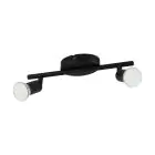 Eglo Luce da soffitto Buzz-LED Acciaio Nero 2x2.8W 2x250lm - 830 Luce Calda -  | IP20 - Incl. 2x GU10