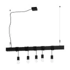 Eglo Luce Pendente Townshend-B Acciaio Nero | IP20 - Adatto per 5x E27 